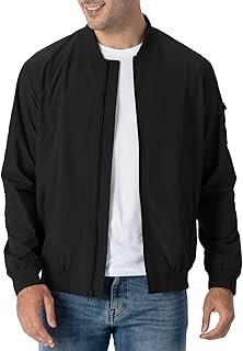 Men's Lightweight Bomber Jacket Causal Fashion Stylish Windbreaker Light...