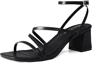Shoe'N Tale Strappy Heels for Women Low Chunky Block Heel Dress Shoes Sq...