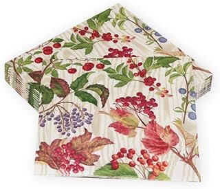 Berry Botanical Taupe Luncheon Napkins - 20 Per Package - 2 Units