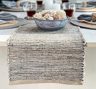 Chardin home Natural Jute Table Runner - 13x72 Inch. Rustic Farmhouse Ru...