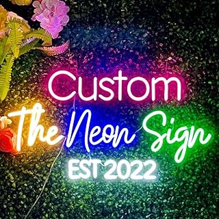 Custom Neon Signs, Personalised Large Led Neon Lights Sign Customizable ...