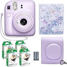 Fujifilm Instax Mini 12 Instant Camera Lilac Purple + Fuji Film Value Pa...