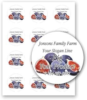 Fruit Adhesive 2 inch Round Paper Labels for Mason Jar Leeds Gift Box Ho...