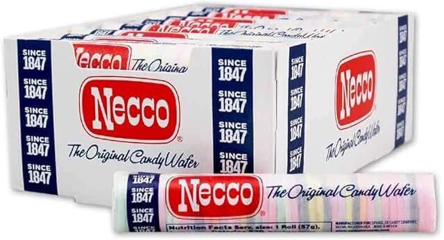Necco Wafers, The Original Candy Wafers Display Pack - Assorted Flavor T...
