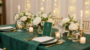 17 Emerald Wedding Colors Palettes for a Luxurious Look