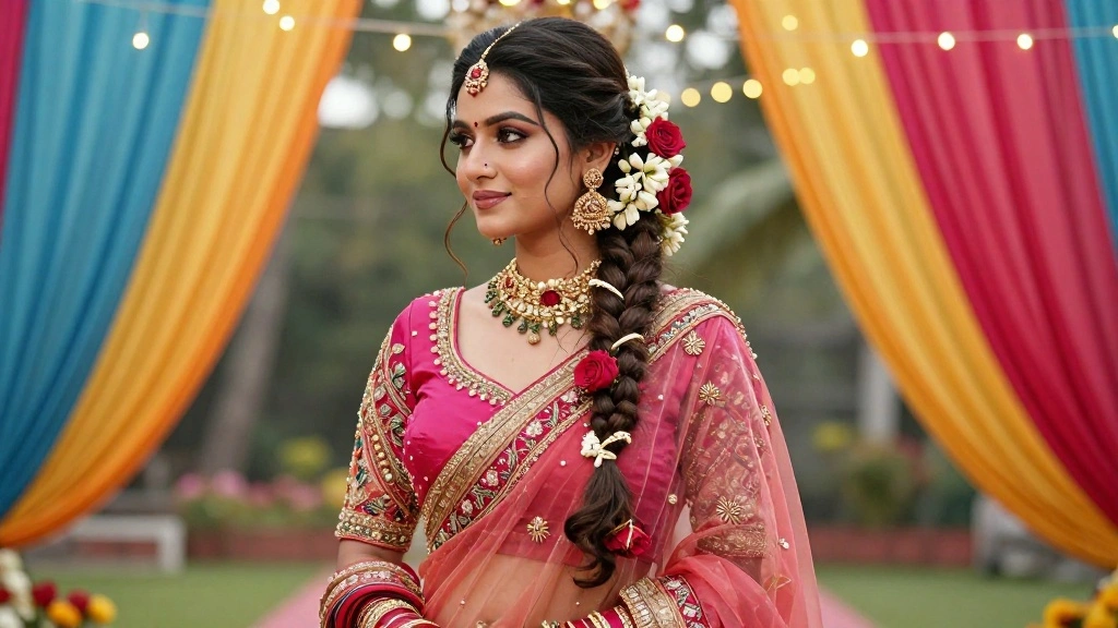 17 Gorgeous Hairstyles on Saree for Wedding Celebrations