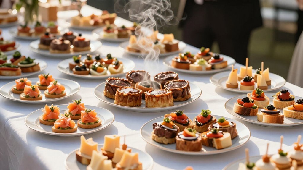 appetizer quantities for 110 guests