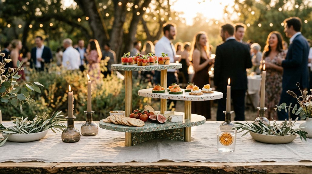 best wedding food table trends