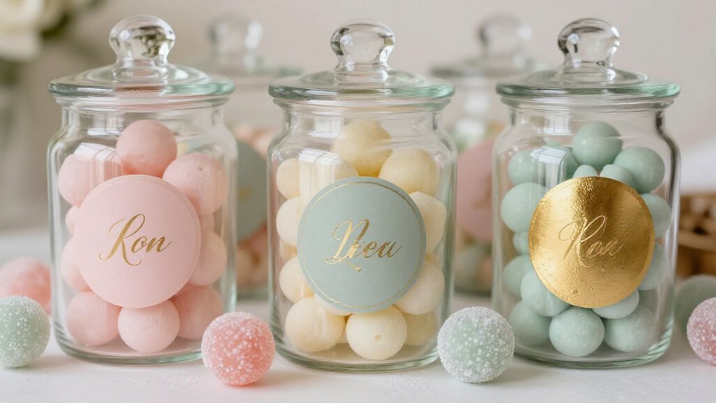 color matched candy bar labels guidance