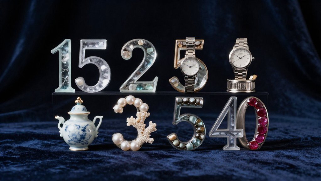crystal china pearls diamonds
