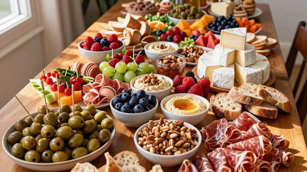 grazing table accommodates diverse diets