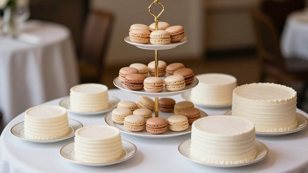 hero cake height flankers mid items flat plates