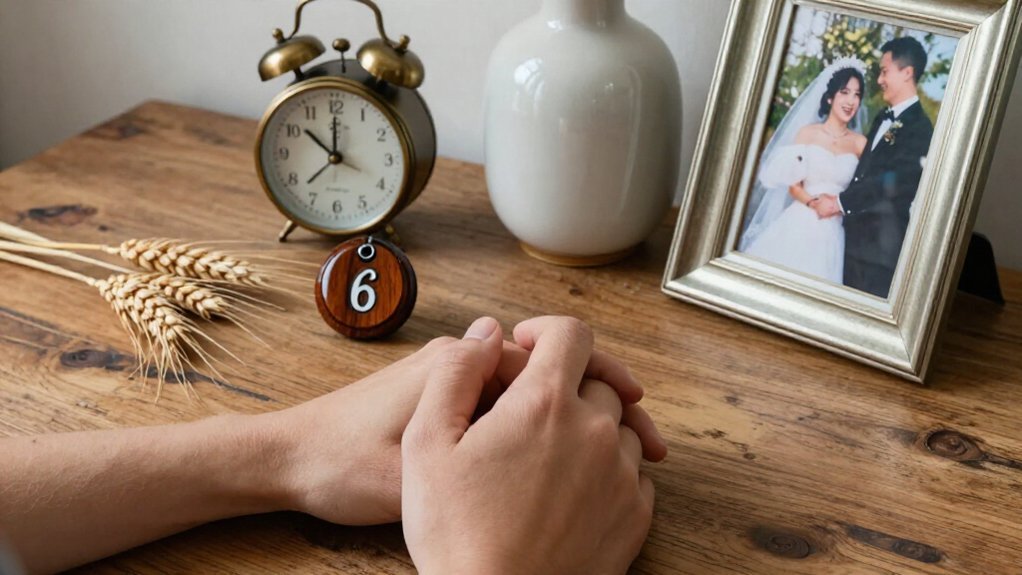 iron and wood symbolize lasting bond