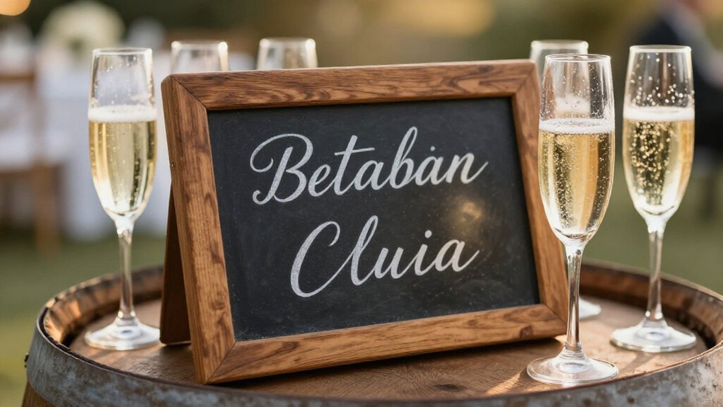 open bar signage sets celebration tone