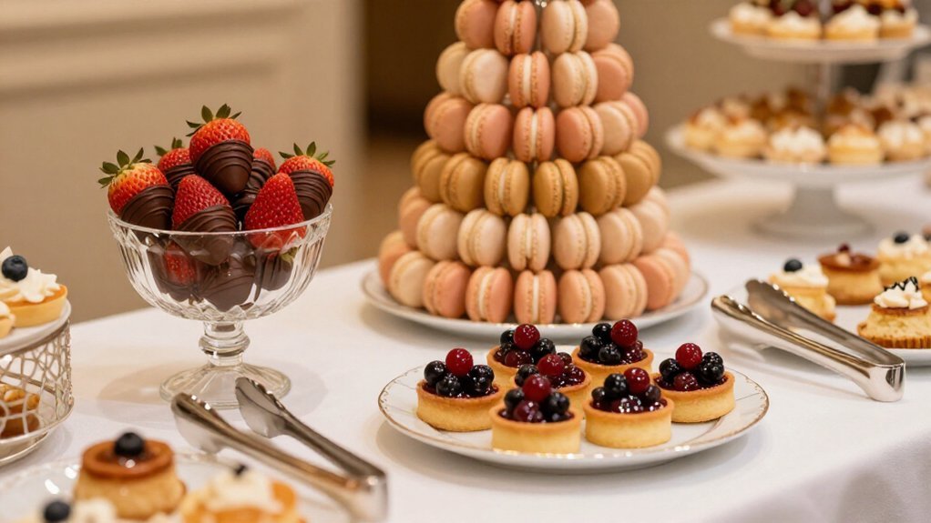 professional staffed dessert bar coordination
