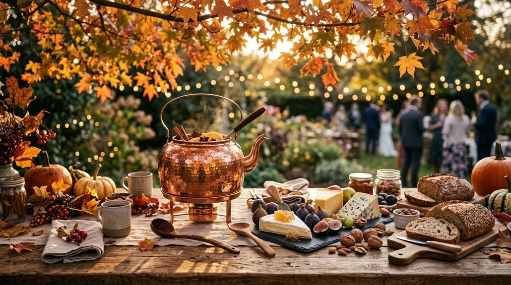 seasonal wedding food stations ideas