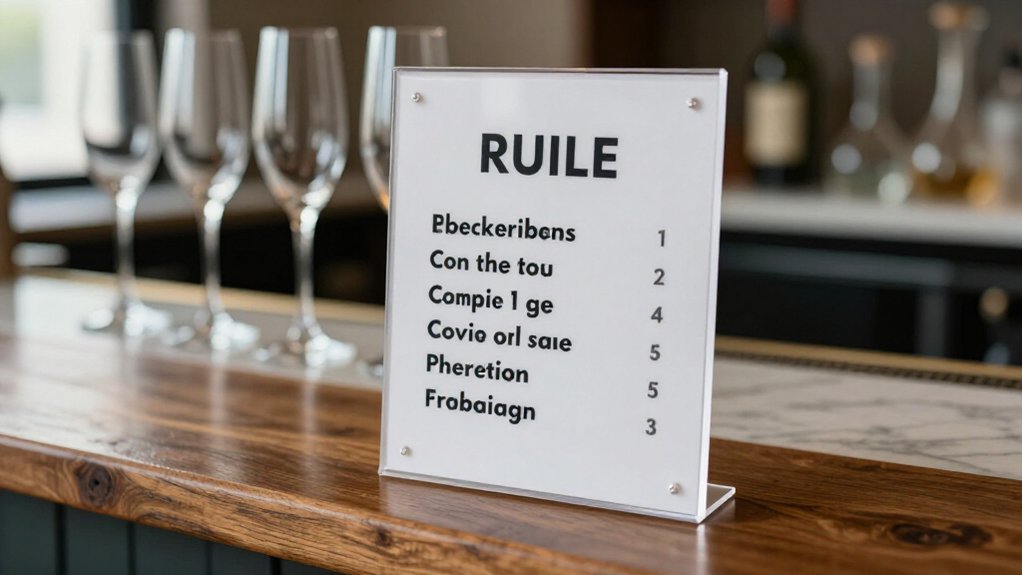 self serve bar policy requirements