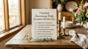 seven essential anniversary party decor items