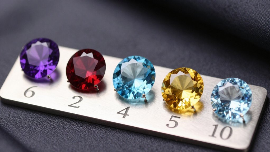 six to ten anniversary gemstones collection