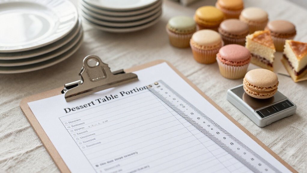 two to three mini desserts