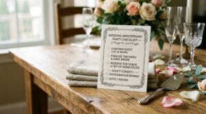 wedding anniversary party essentials checklist