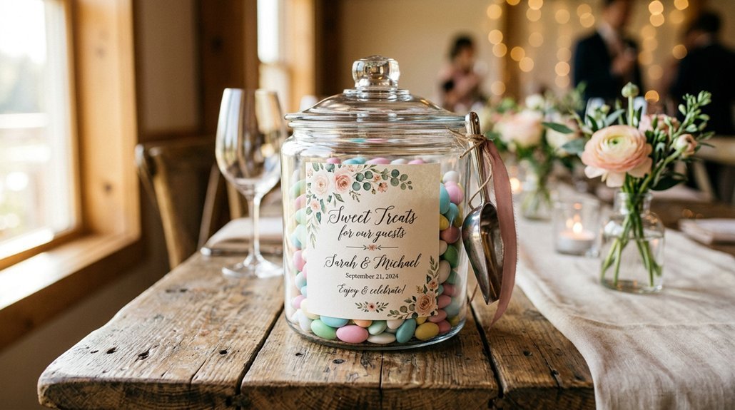 wedding candy bar labels wow guests