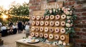 wedding donut wall concept description